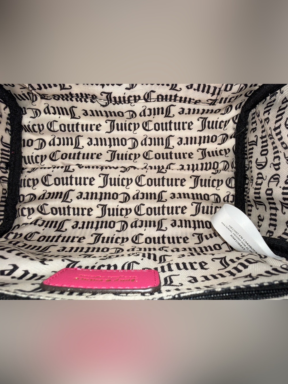 Juicy Couture Deboss Logo Speedy Satchel in the vibrant color Raspberry Tart EUC - Picture 10 of 13